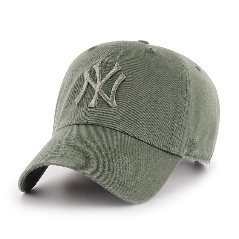 47 '47 New York Yankees Clean Up Adjustable Hat - Moss Green, Unisex, Adult - MLB Baseball Cap - Image 1